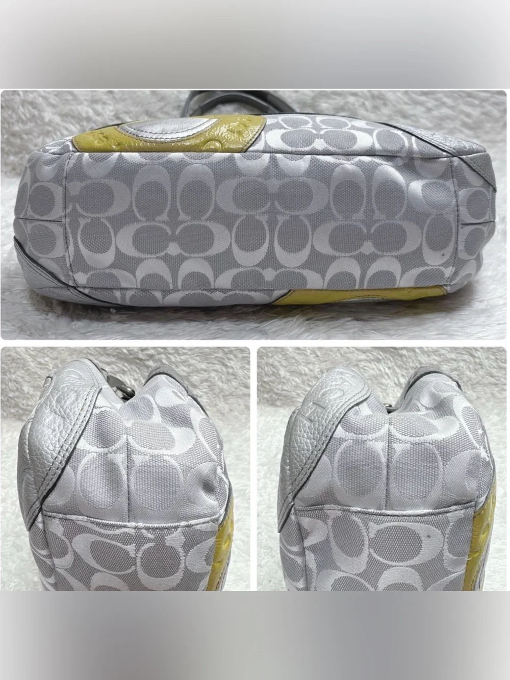 Coach Snaphead Mosaic Patchwork Madison Shoulder Bag EUC - Picture 3 of 9